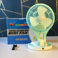 Rechargeable Protobale Fan With LED Light